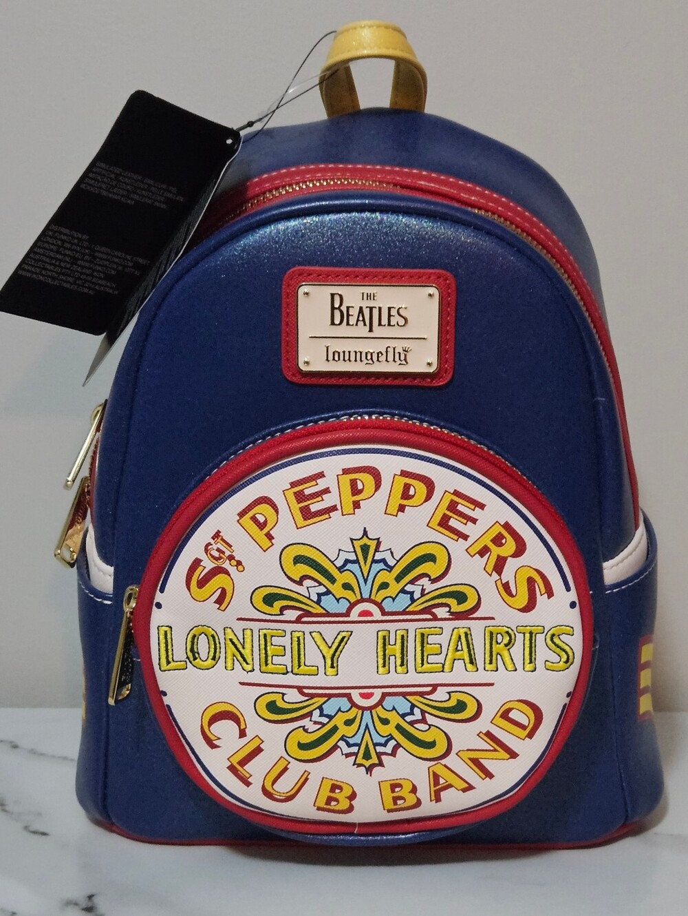 Loungefly The Beatles Sgt. Pepper's Lonely Hearts Club Band Mini Backpack (NWT)